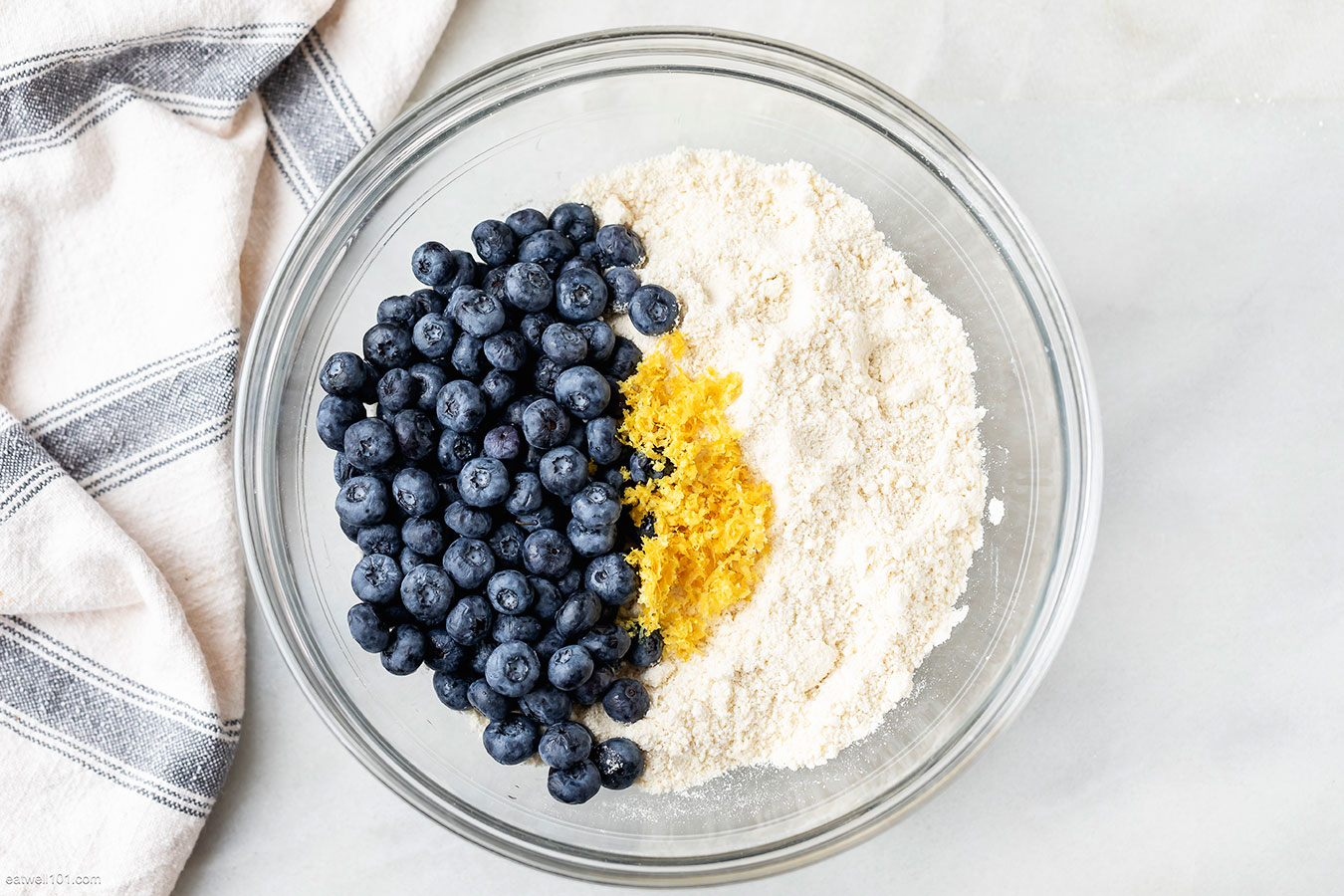 ingredients for blueberry scones