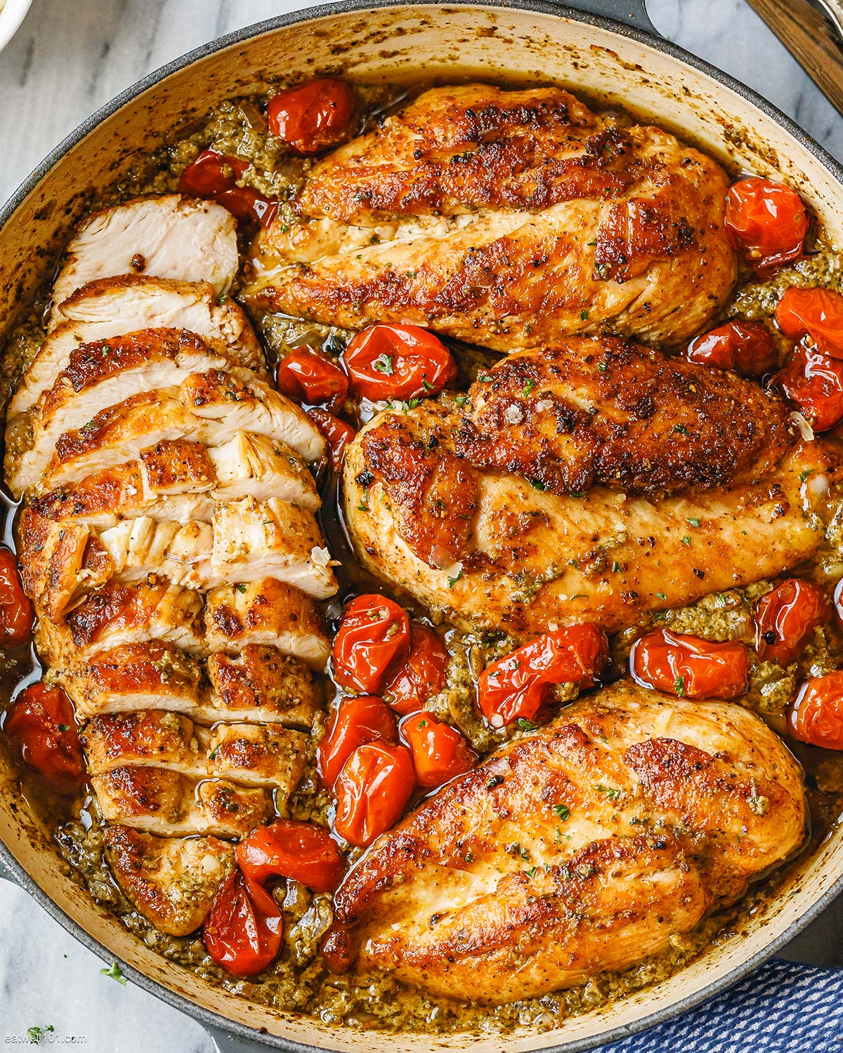 quick pesto chicken