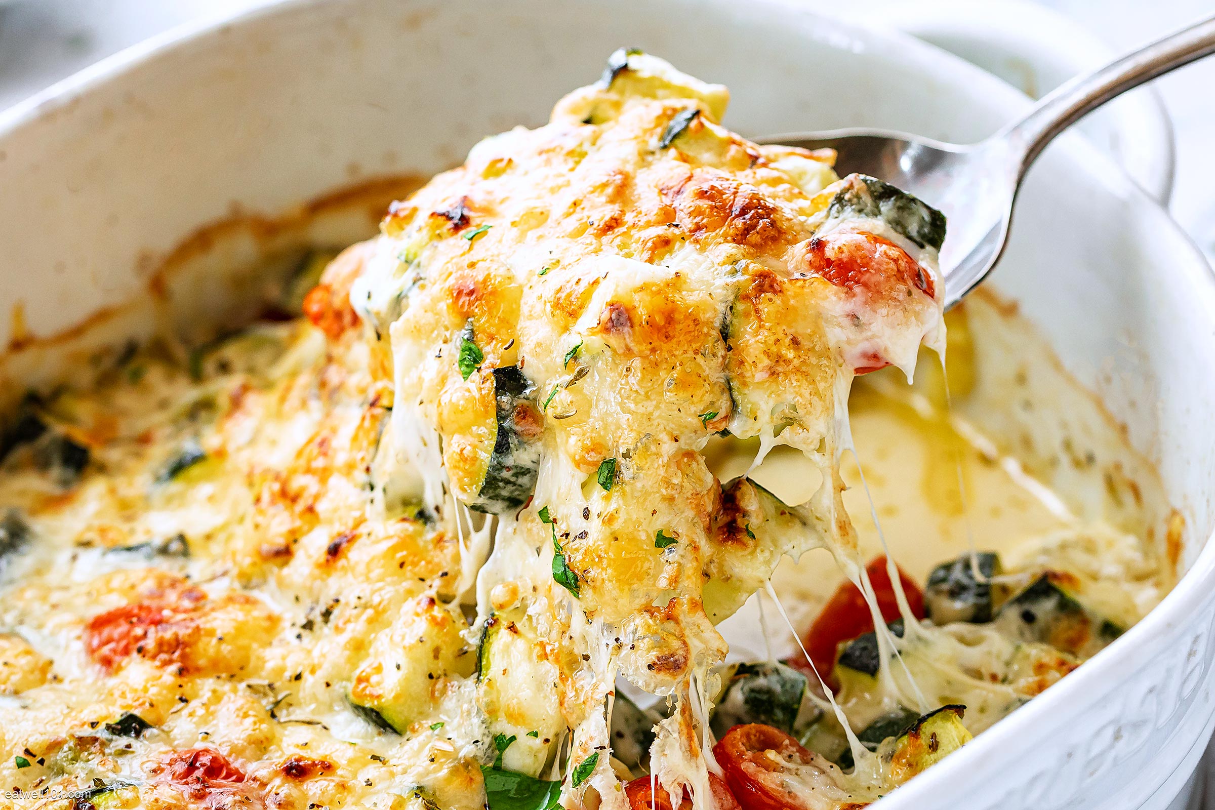 Crockpot Italian Zucchini Casserole - Mostly Homemade Mom