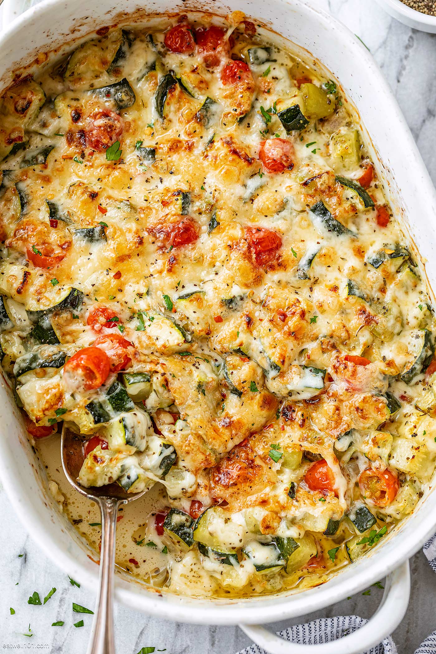 Baked Zucchini and Cheese Recipe – Cheesy Zucchini Bake Recipe — Eatwell101