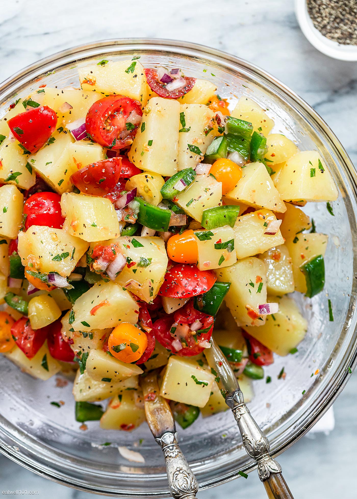 Easy Tomato Potato Salad Recipe