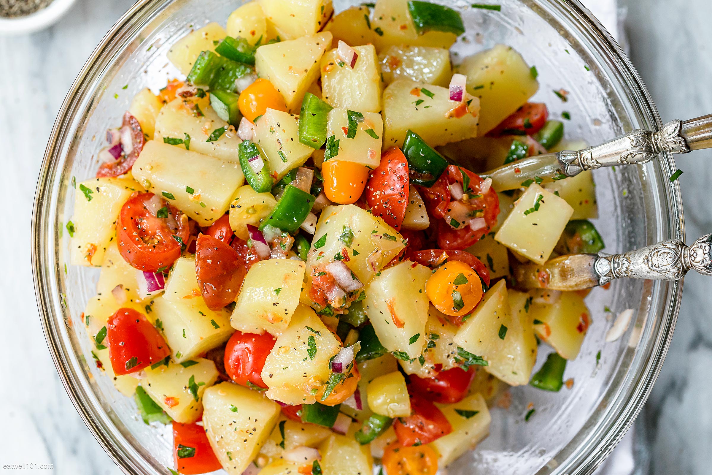 Healthy Tomato Potato Salad