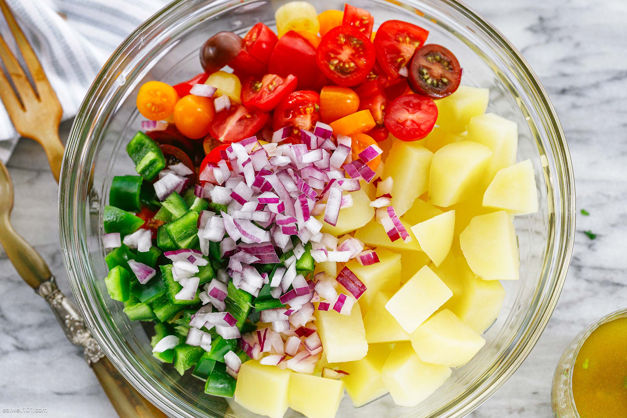 Healthy Tomato Potato Salad