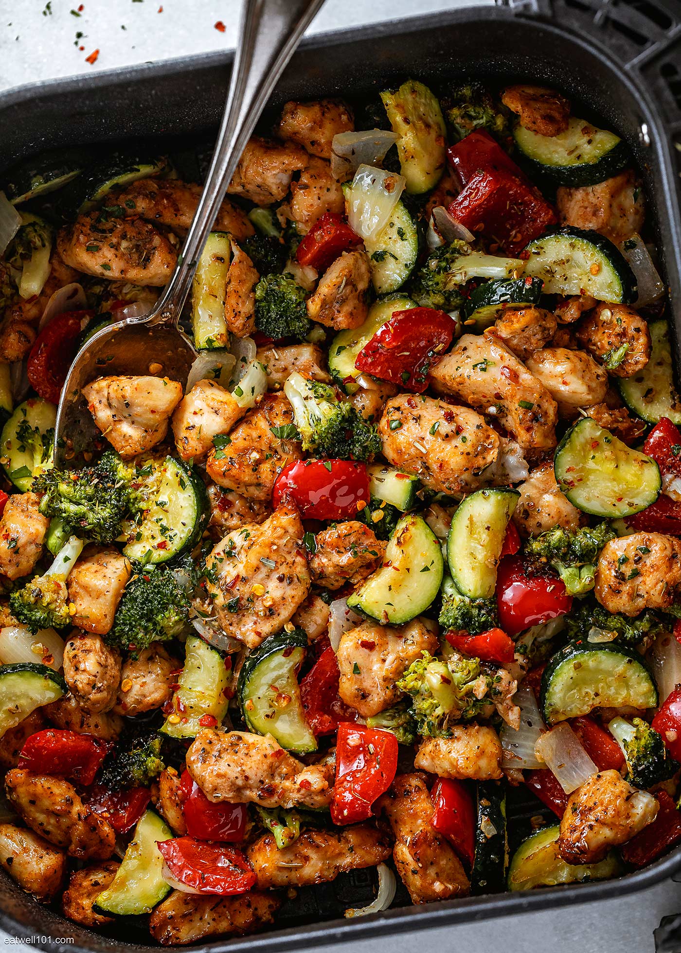 Air Fryer Chicken and Vegetables