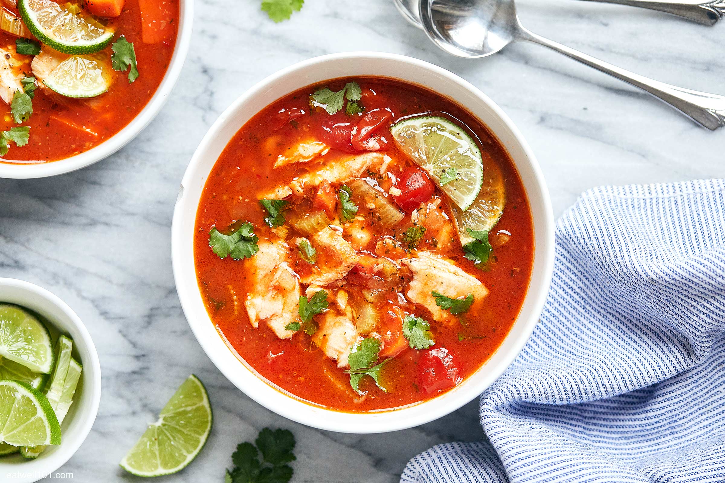 Easy Fish Soup with Mediterranean Flavors