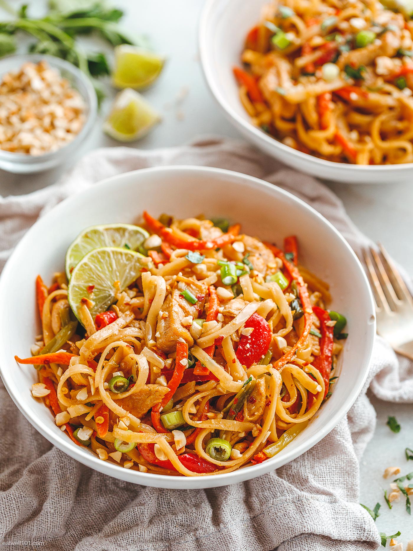 Vegetarian Pad Thai - Easy Skillet Recipe - Ministry of Curry