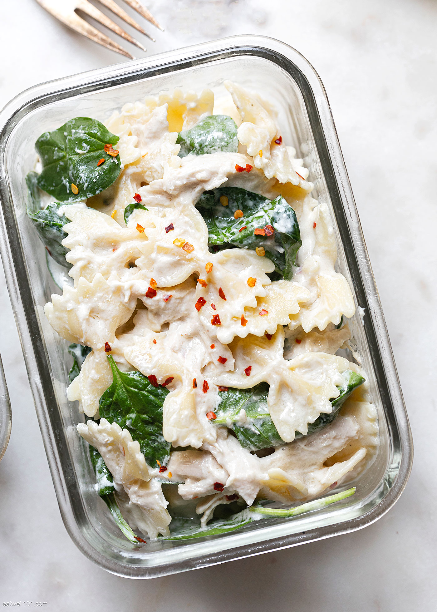 chicken spinach pasta salad recipe