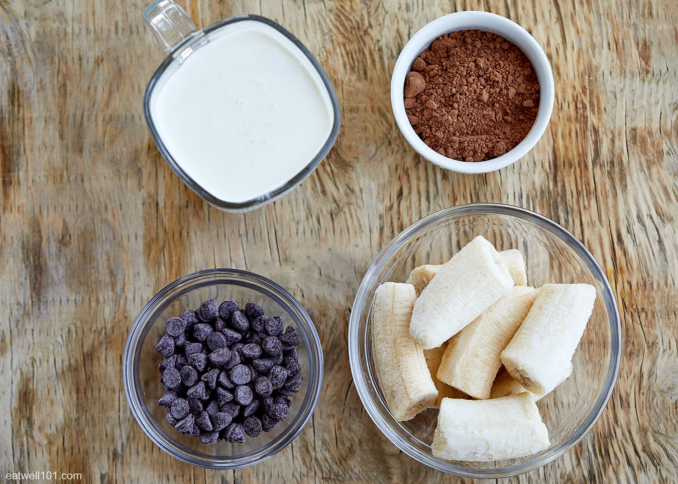 ingredients for chocolate ice cream