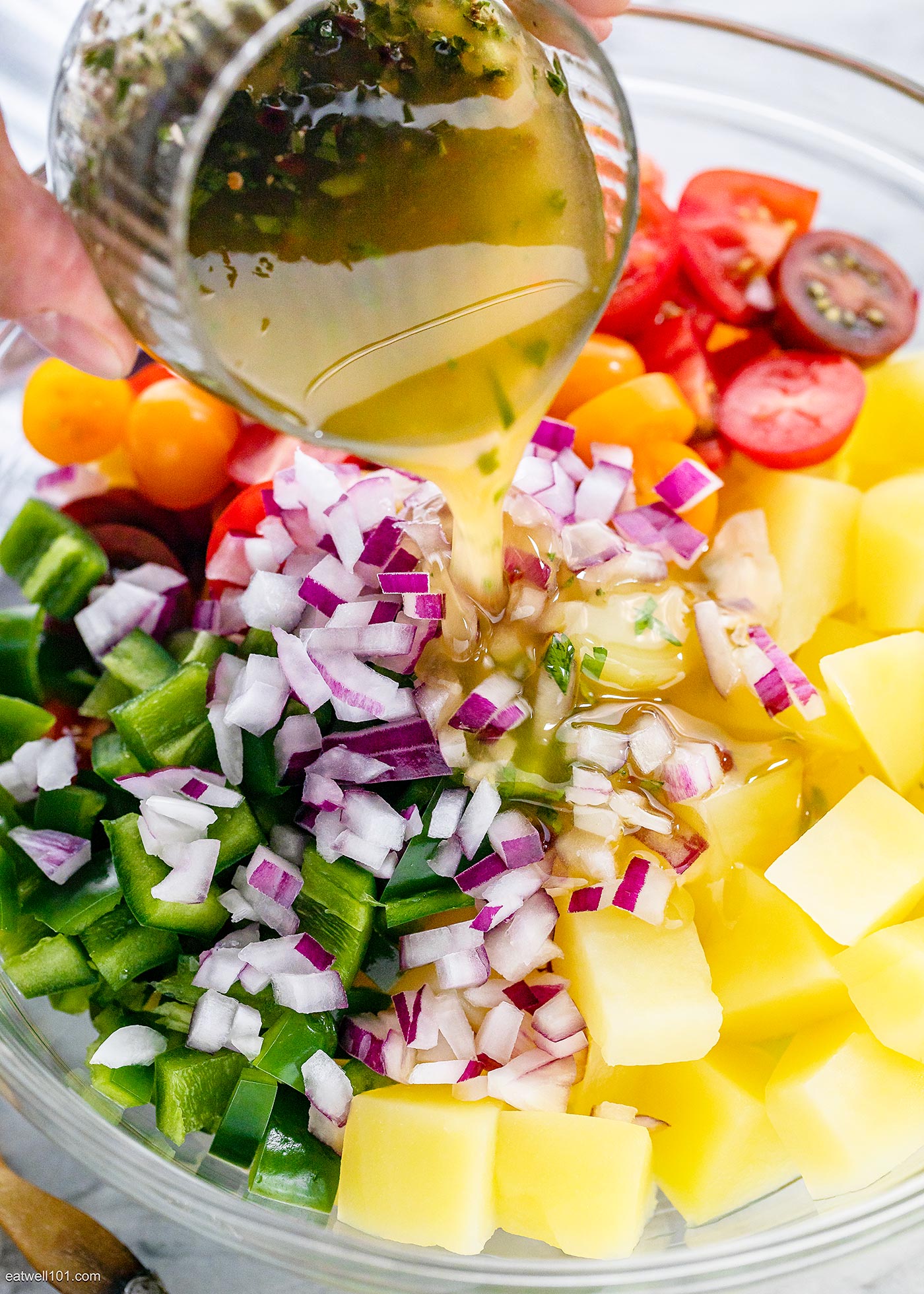 italian Tomato Potato Salad ingredients