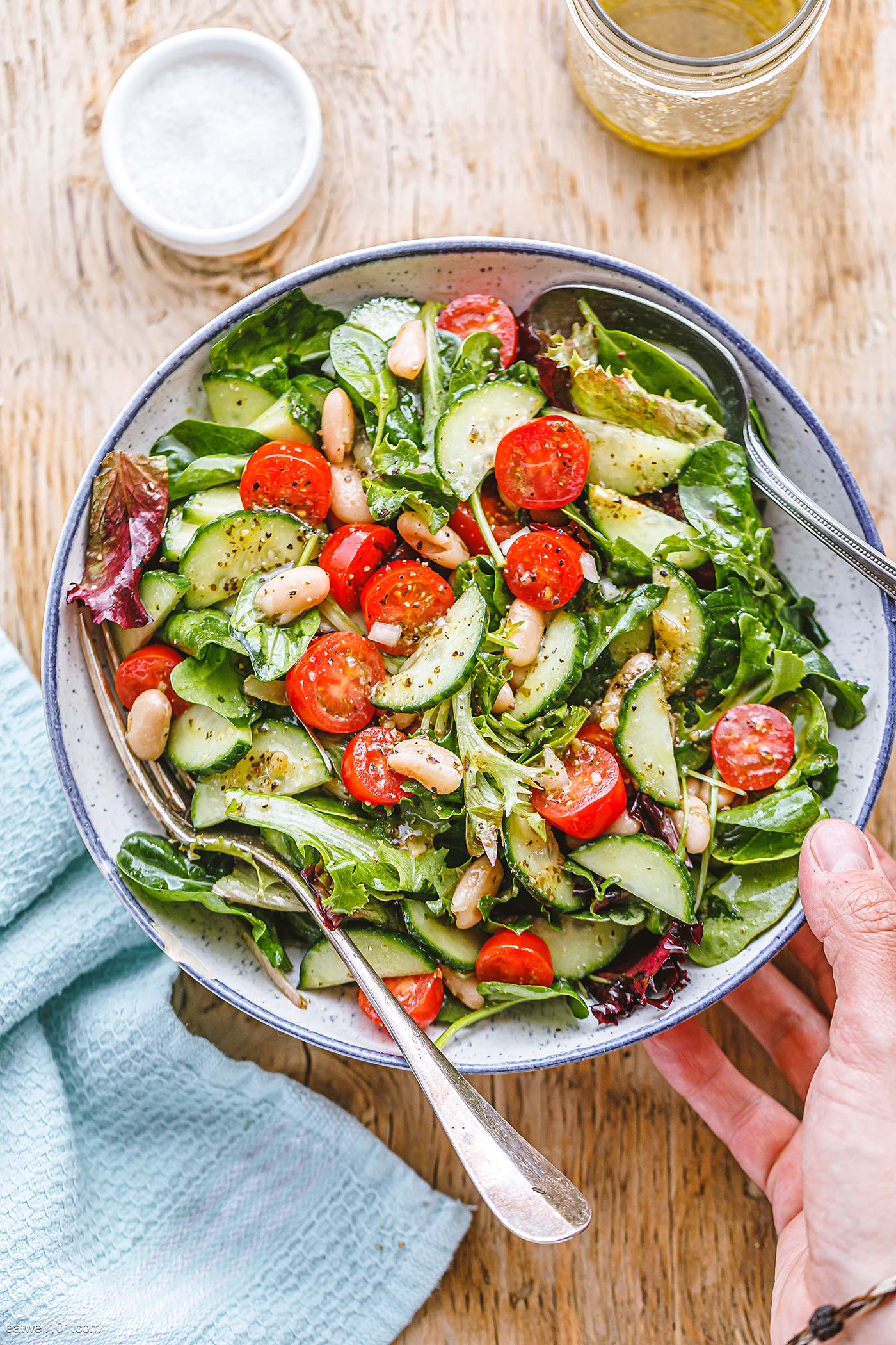 summer white bean salad