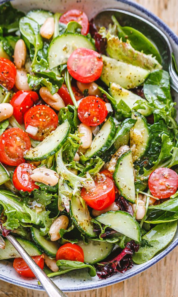 White-Bean Salad with Pesto Vinaigrette