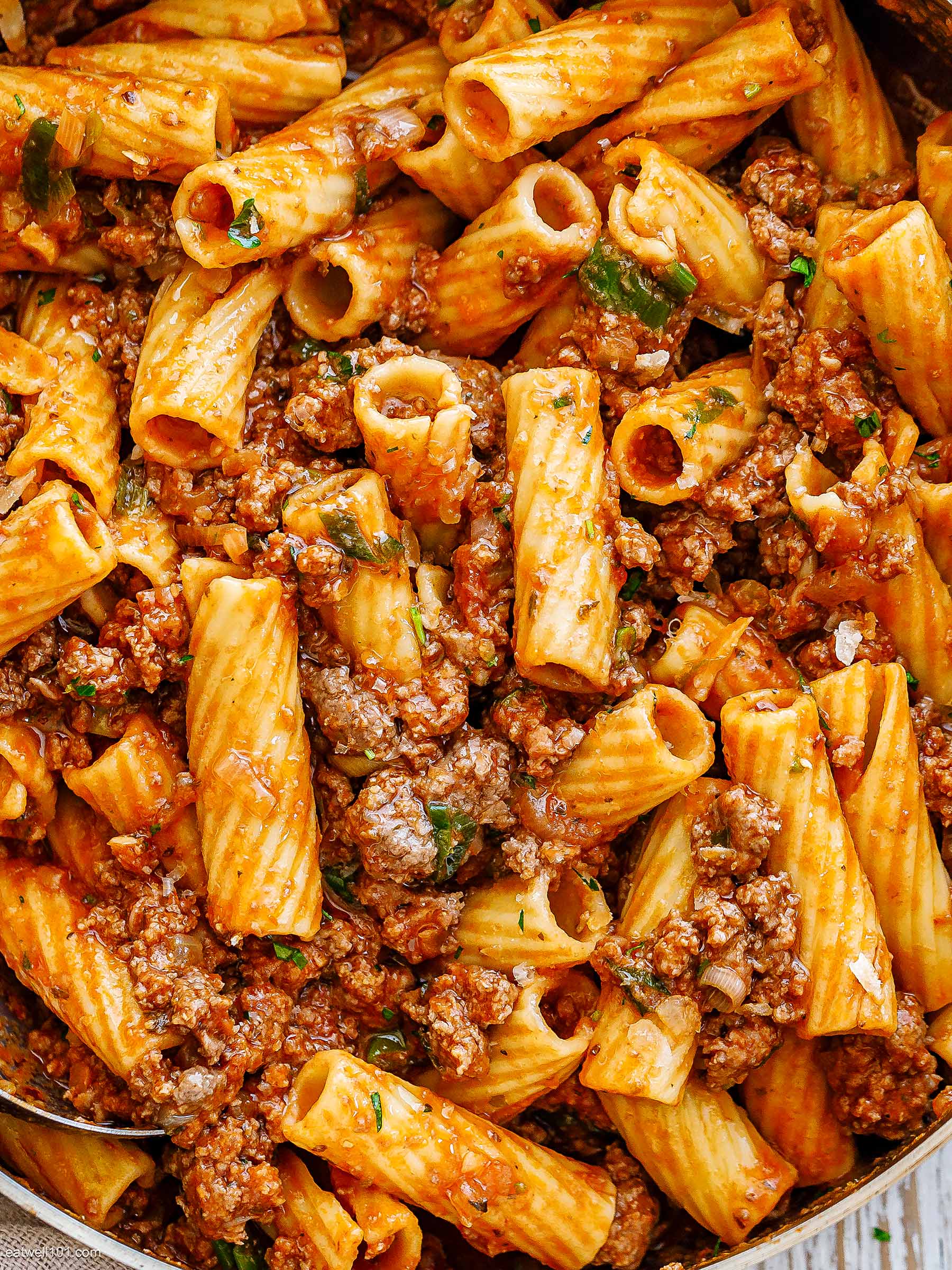 Ground Beef Pasta Recipe in Tomato Sauce – Beef Ragu Pasta Recipe —  Eatwell101