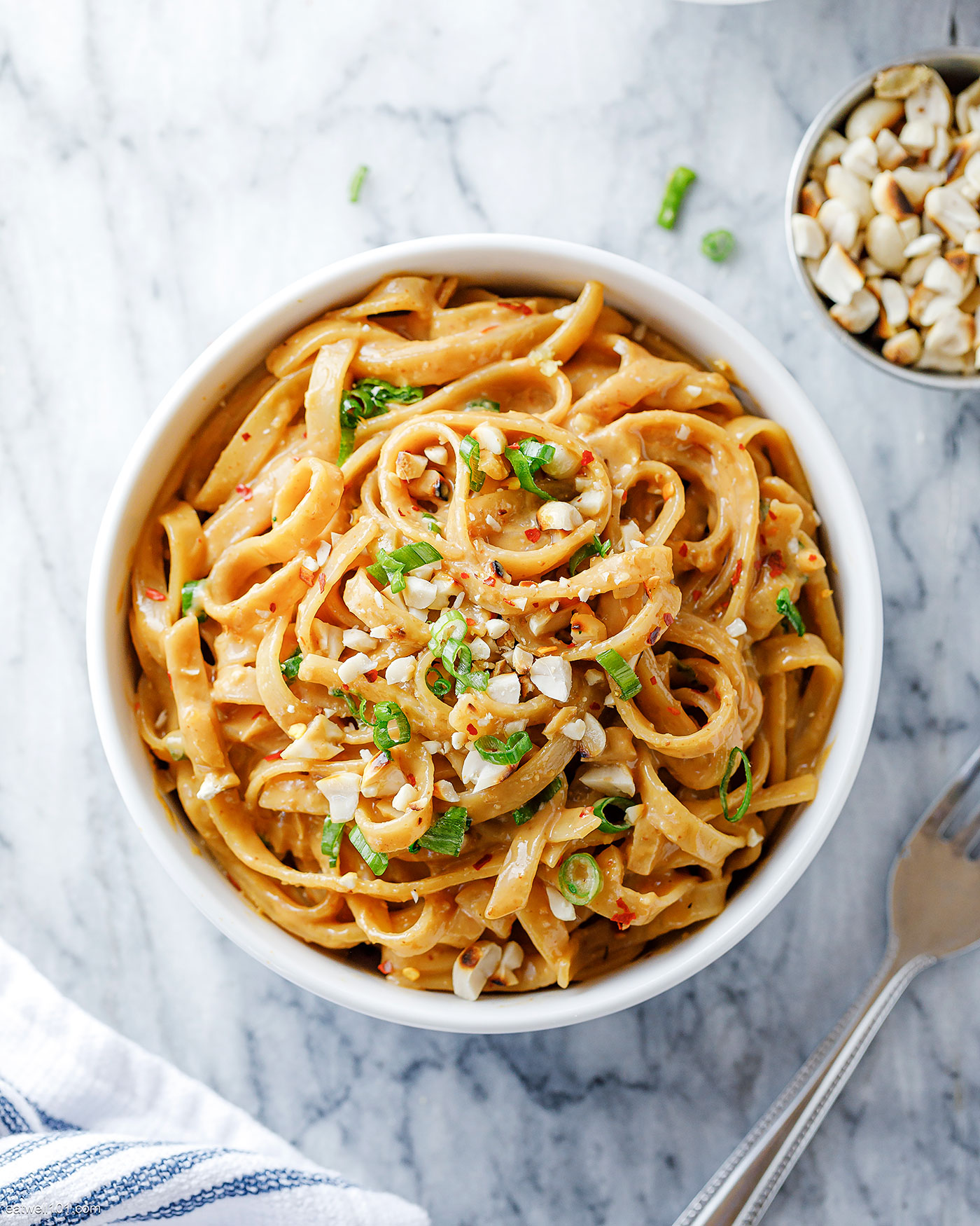 Spicy Peanut Butter Noodles recipe