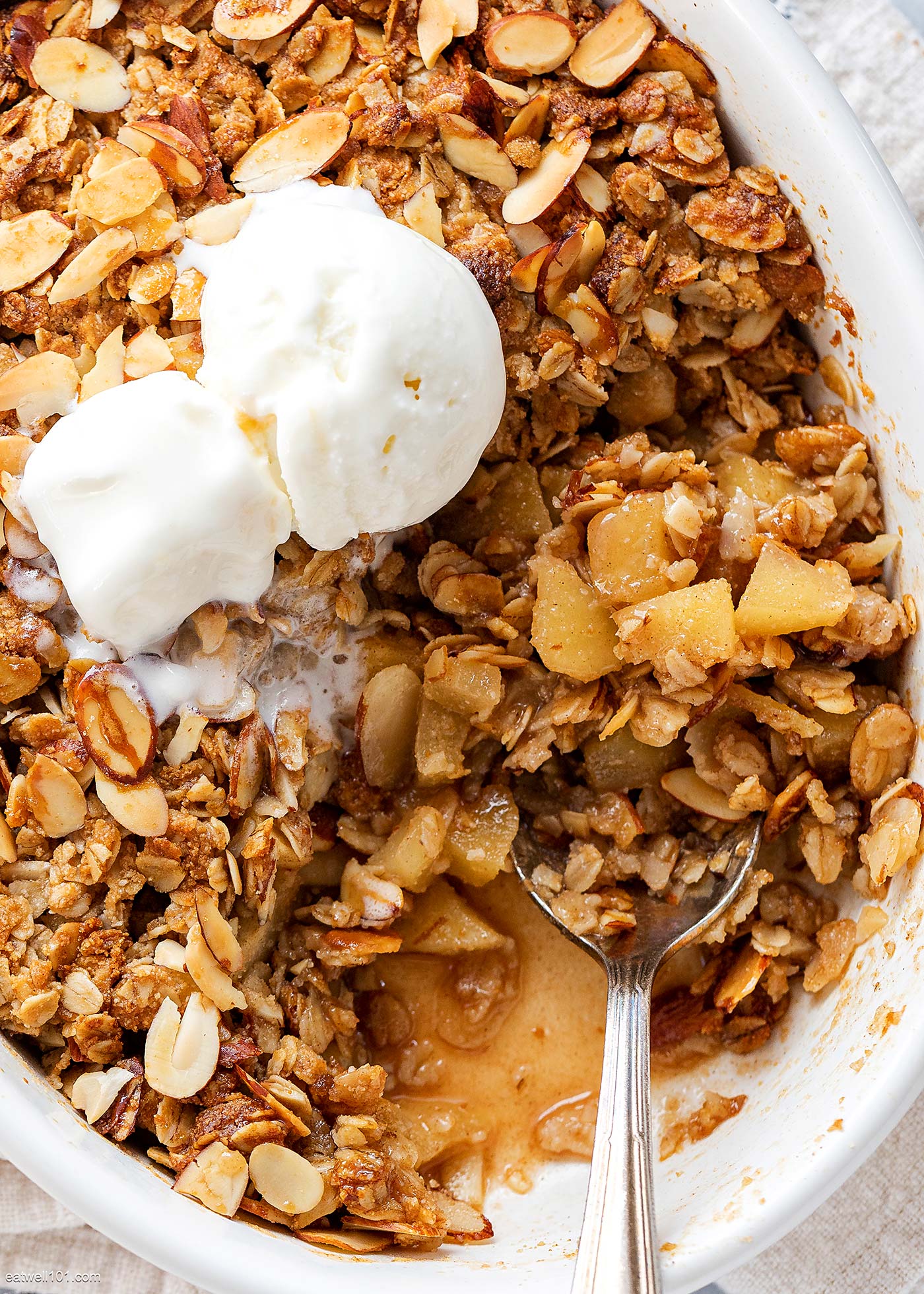 baked oatmeal apple crumble recipe