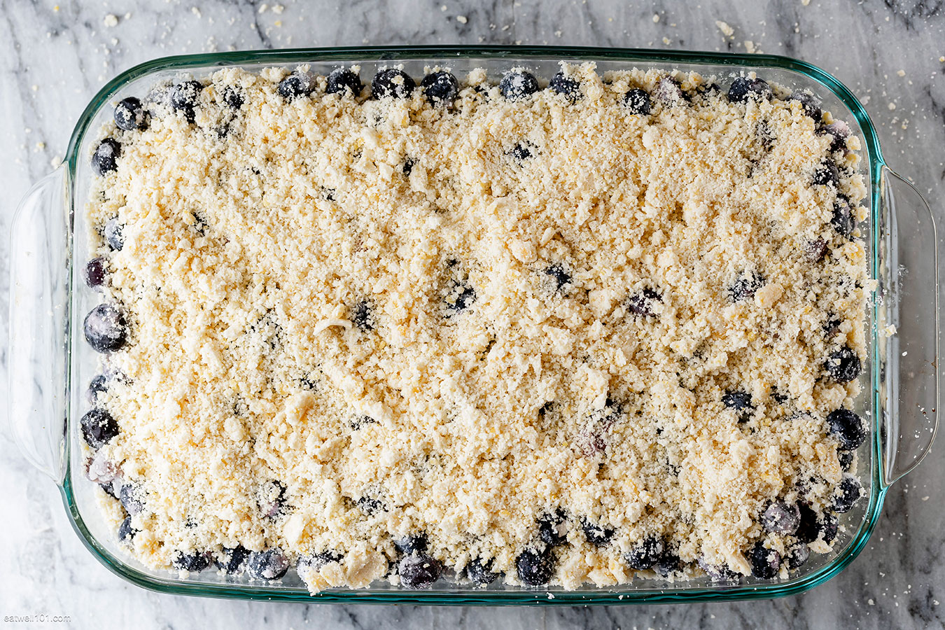ingredients for blueberry bars