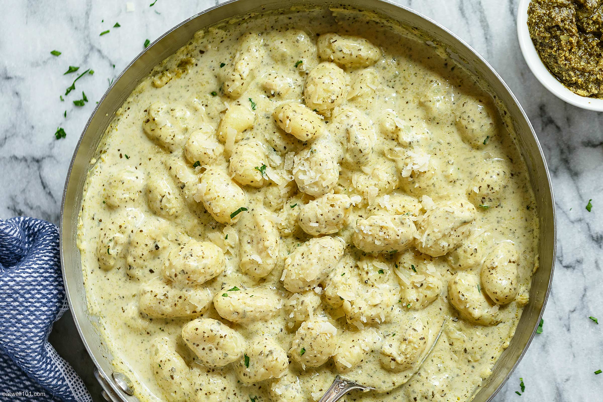 Creamy Pesto Gnocchi