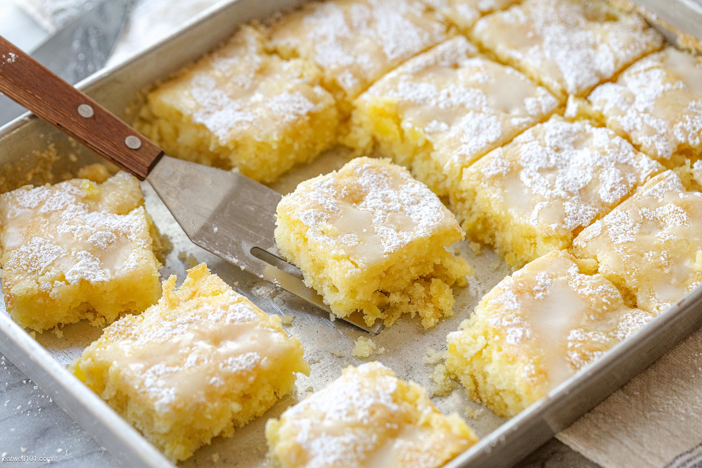 Pineapple Bars with Coconut Drizzle