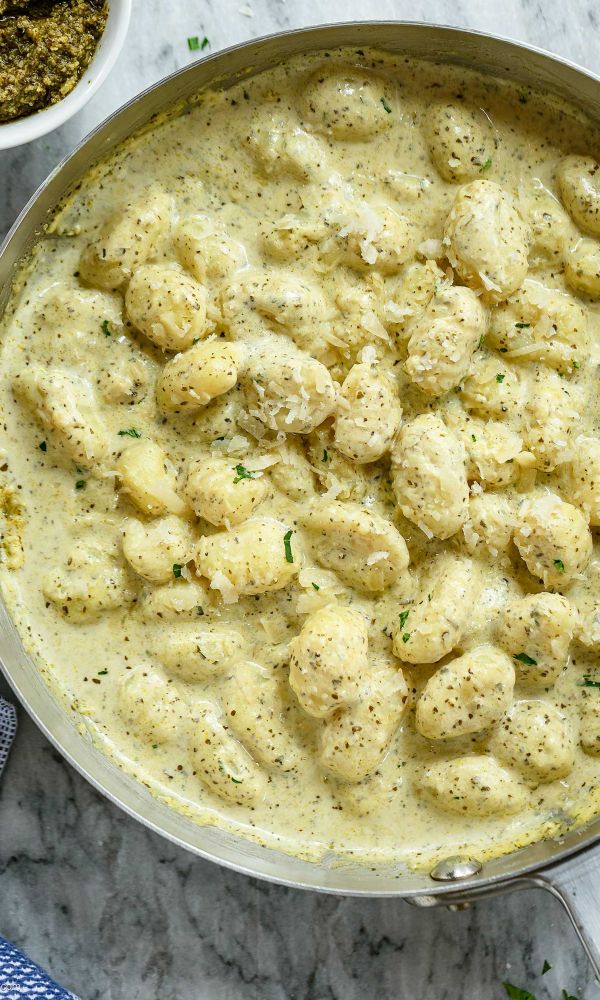 Creamy Pesto Gnocchi