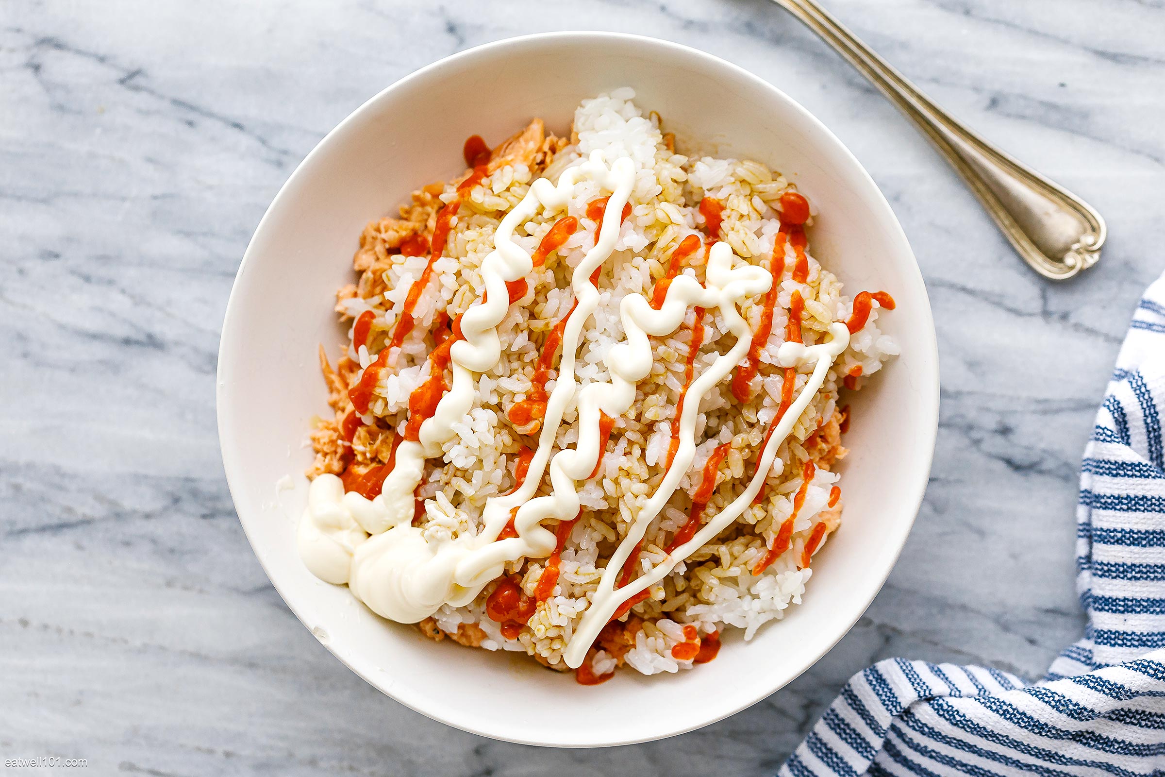 salmon rice bowl tiktok