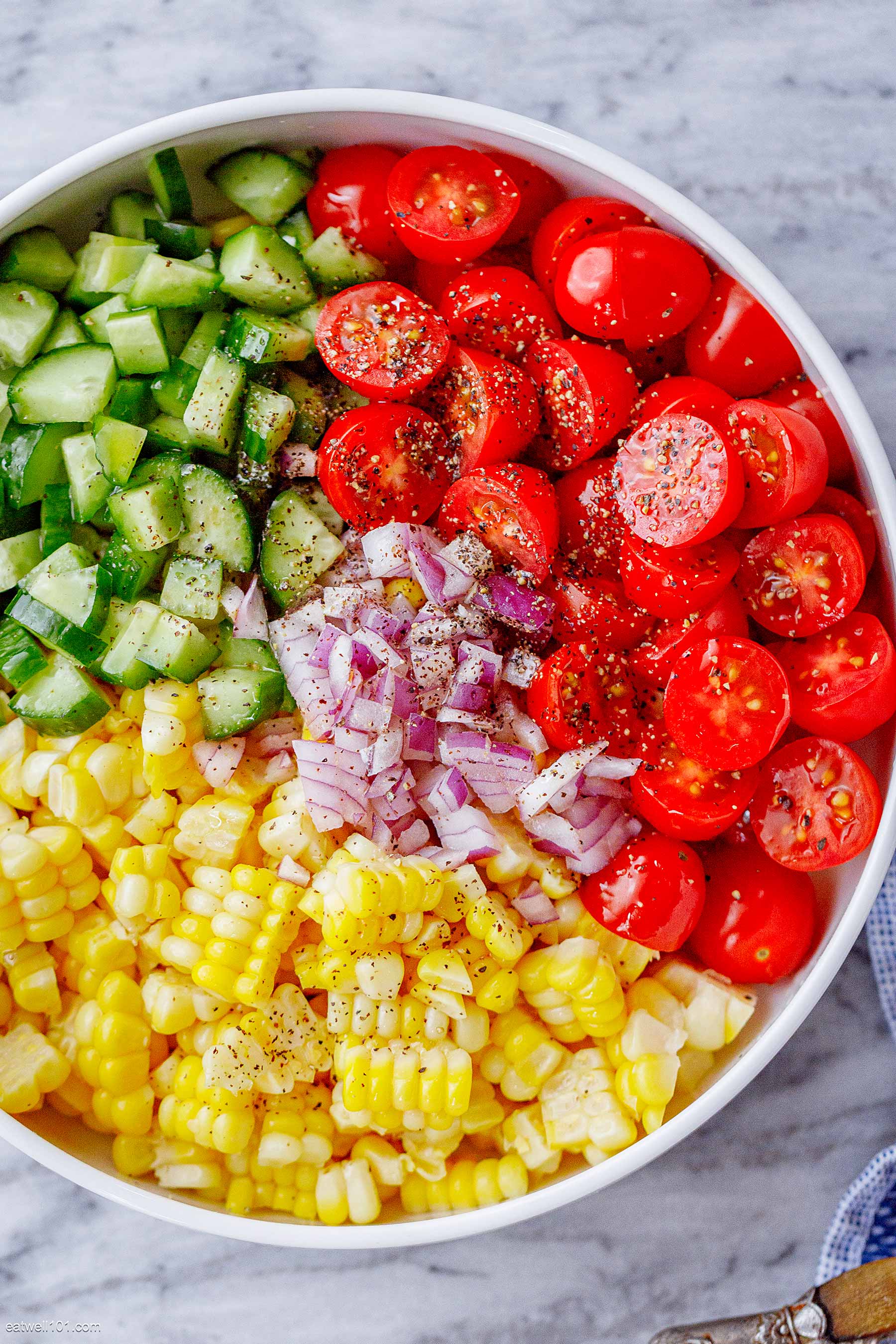 Tomato Corn Salad Recipe – Easy Corn Tomato Salad — Eatwell101