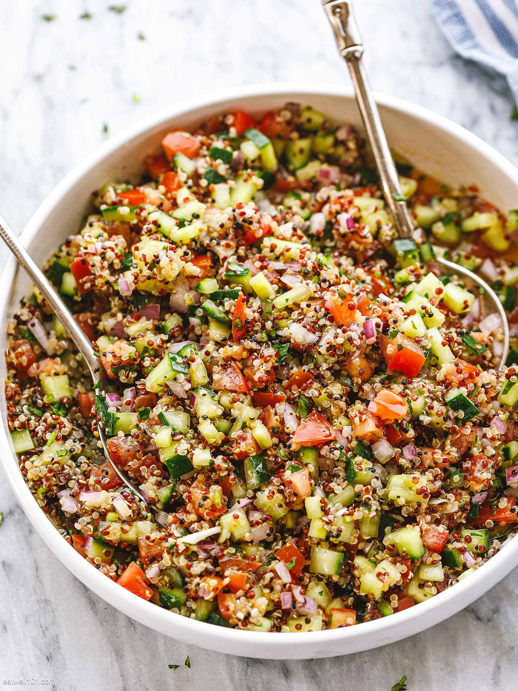 Quinoa Cucumber Salad Recipe – Cucumber and Quinoa Salad Recipe ...