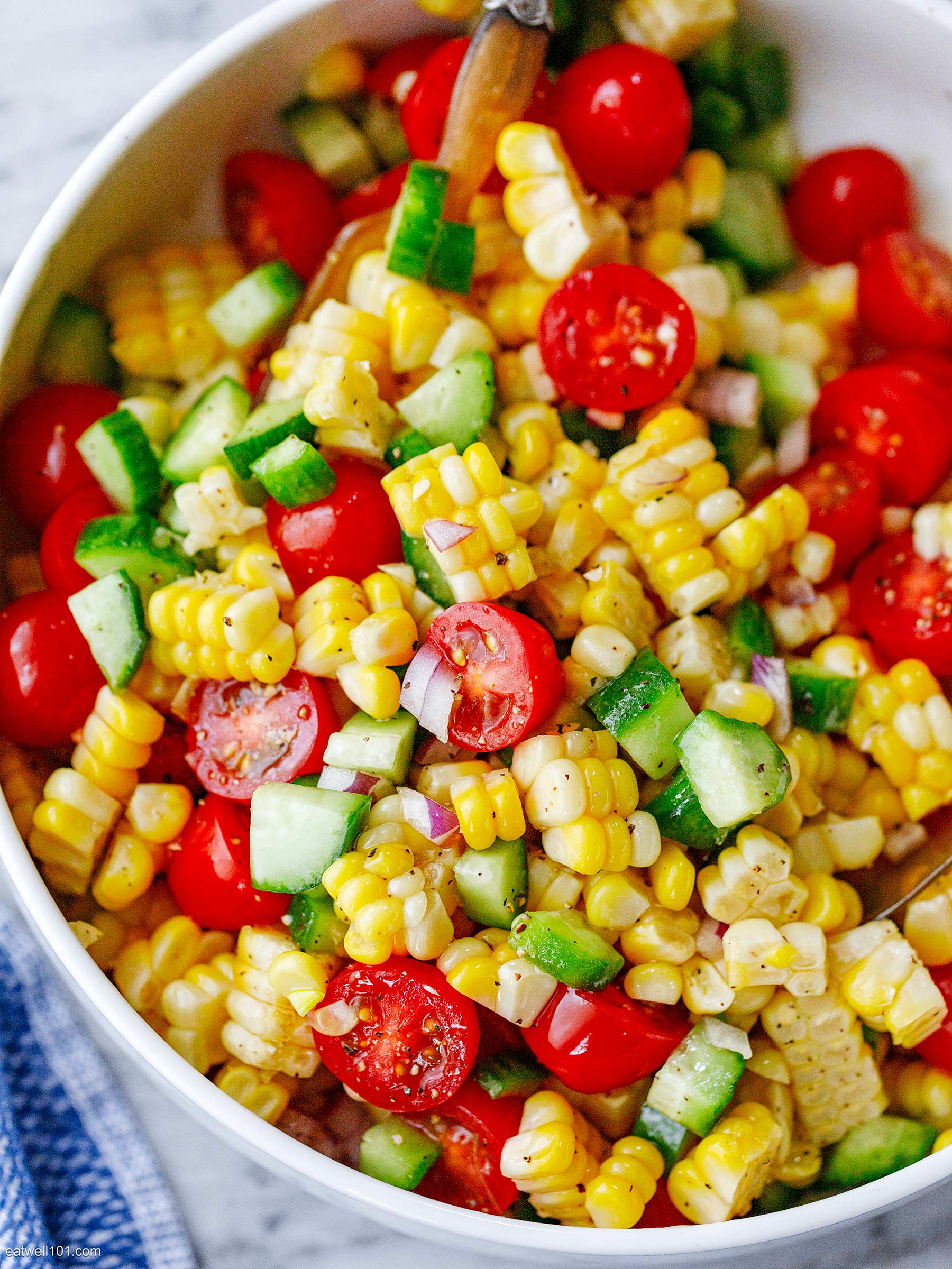 Tomato Corn Salad Recipe – Easy Corn Tomato Salad — Eatwell101