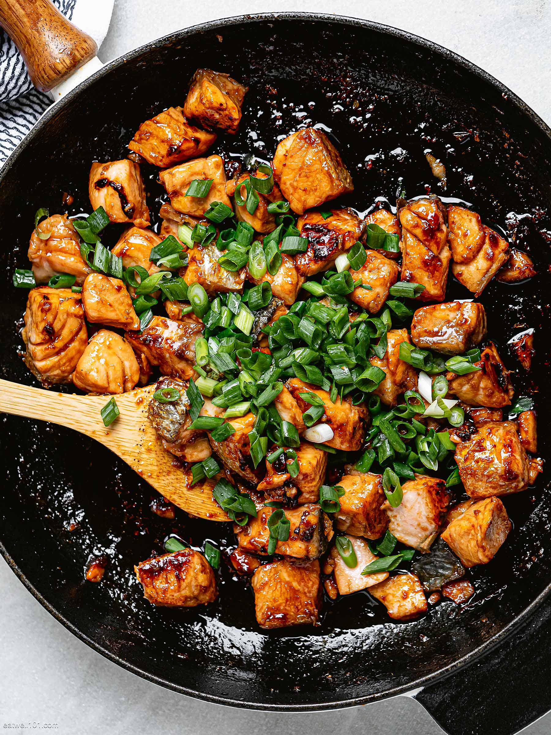 grilled teriyaki salmon
