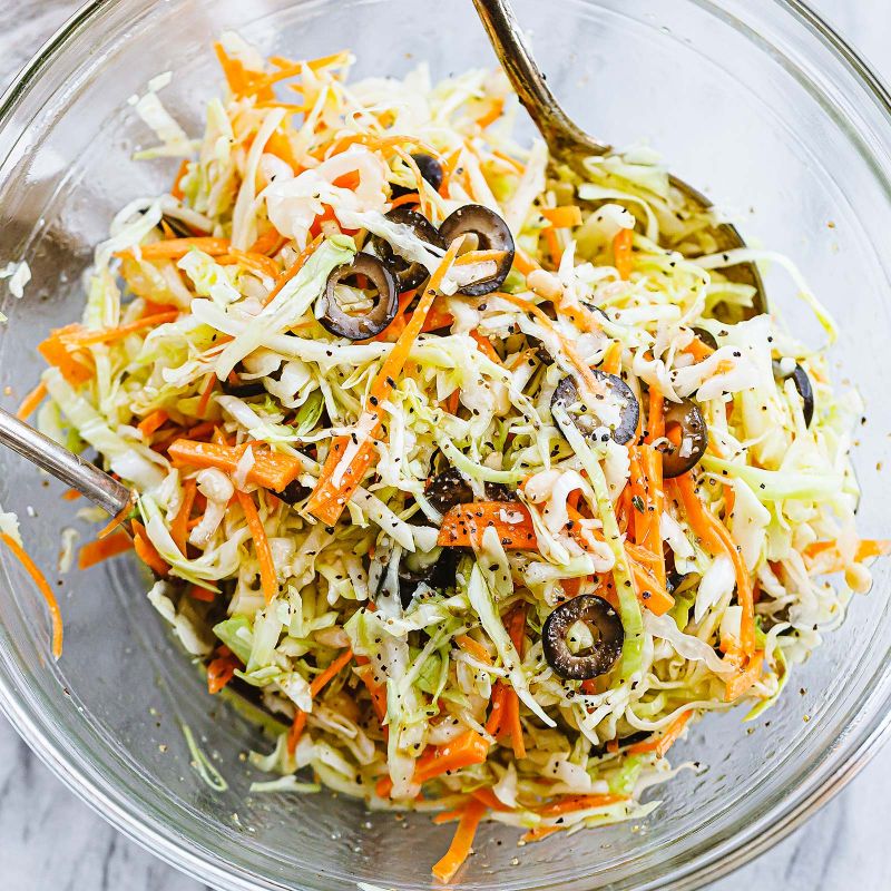 Healthy Coleslaw Recipe No Mayo Coleslaw Recipe — Eatwell101