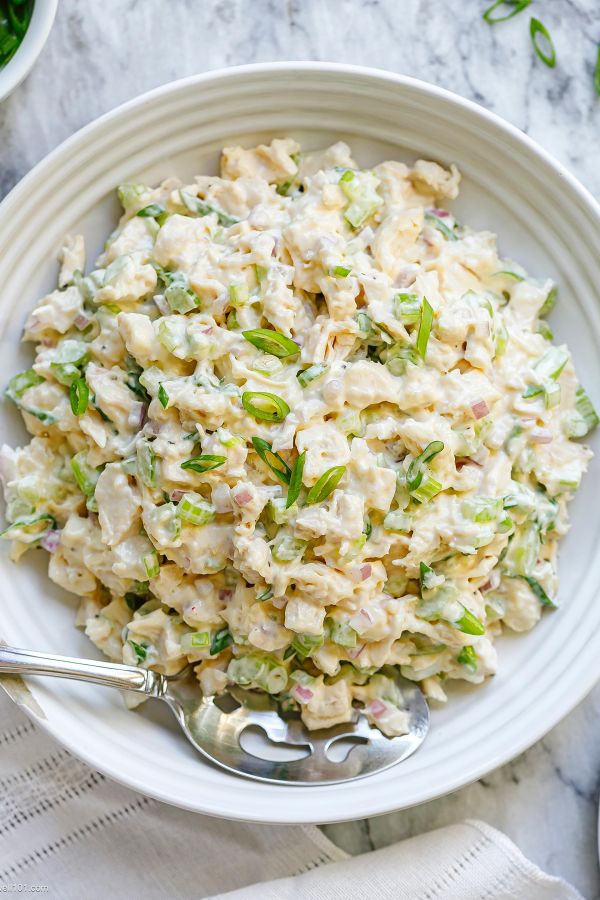 Easy Chicken Salad - #recipe by #eatwell101 - https://www.eatwell101.com/easy-chicken-salad-recipe