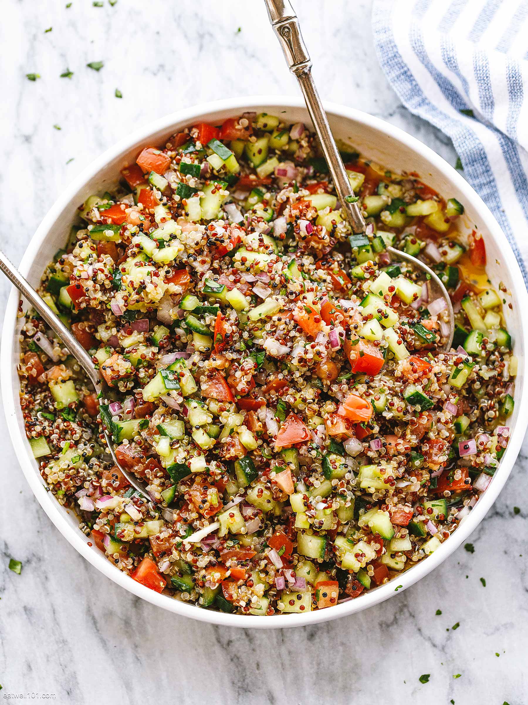 Chicken Salad and Quinoa Tabouli Lunch Boxes - Tipps in the Kitch