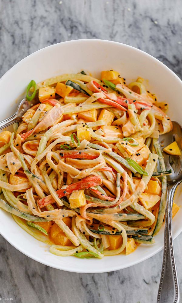 Cucumber Mango Crab Salad