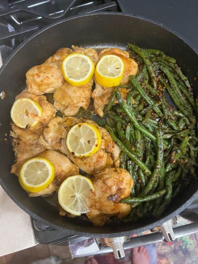 Lemon Garlic Butter Chicken and Green Beans