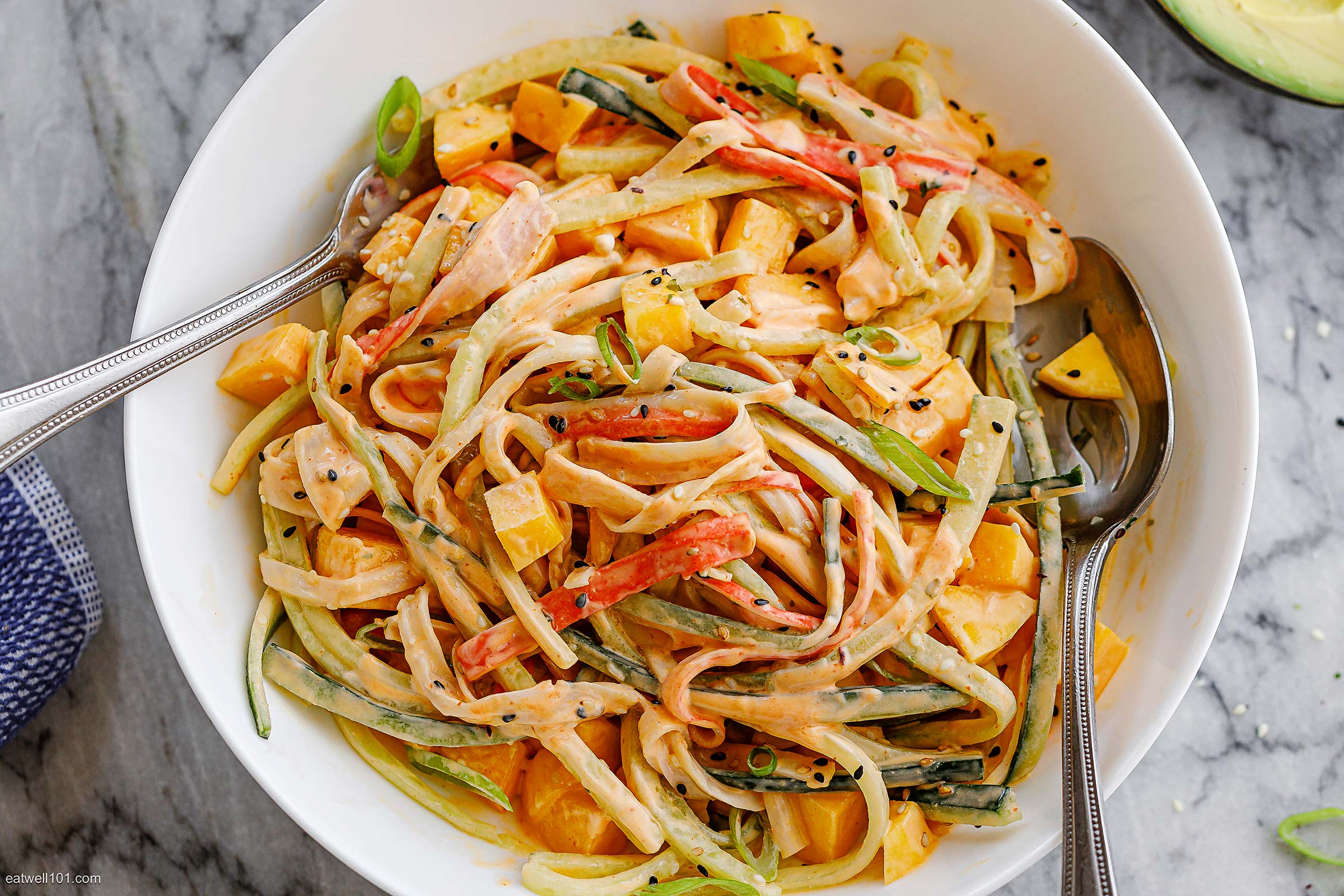 Cucumber Mango Crab Salad