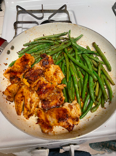 Lemon Garlic Butter Chicken and Green Beans