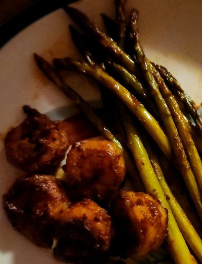 Blackened Shrimp and Asparagus Skillet (20 Minutes)