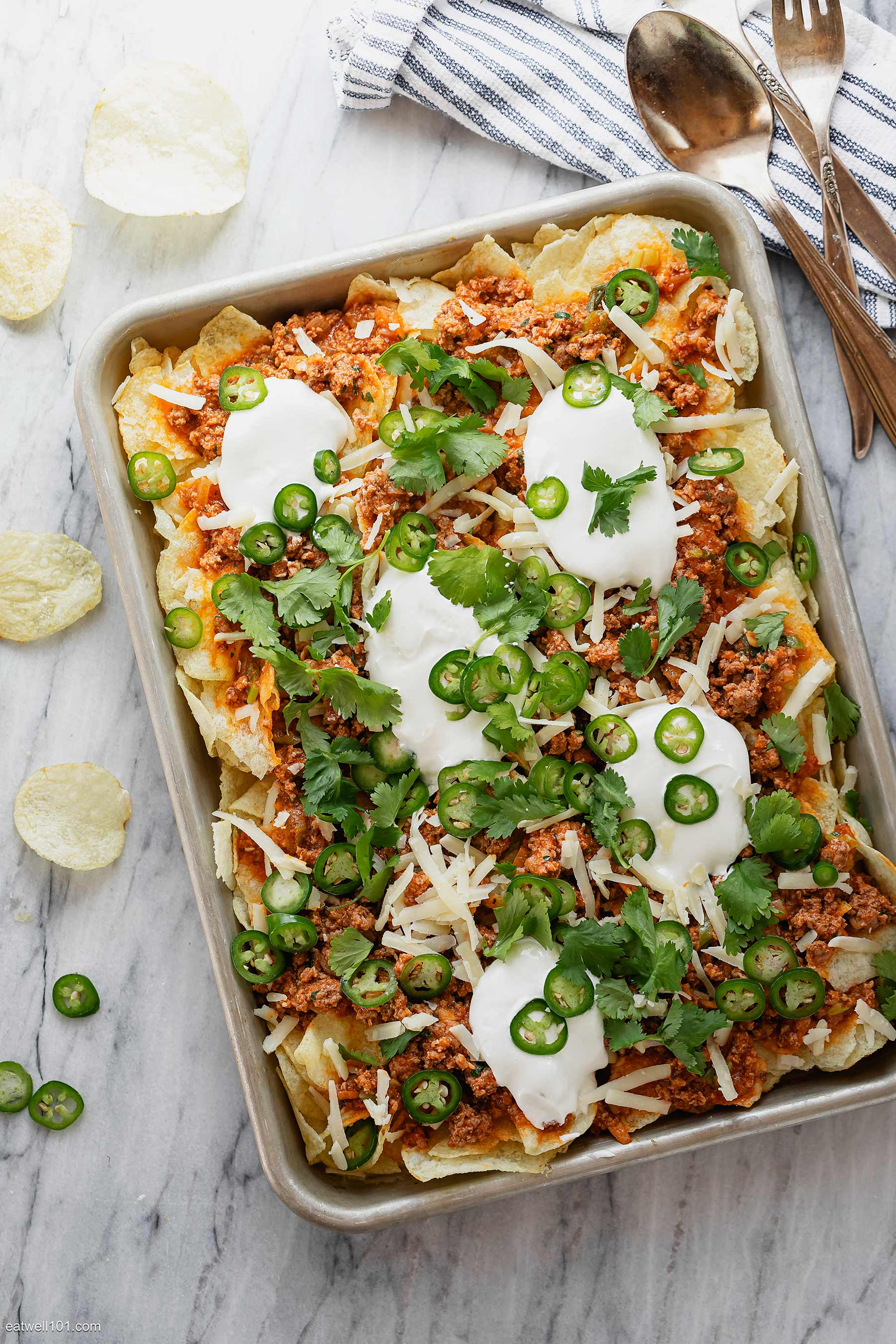 ground beef potato nachos