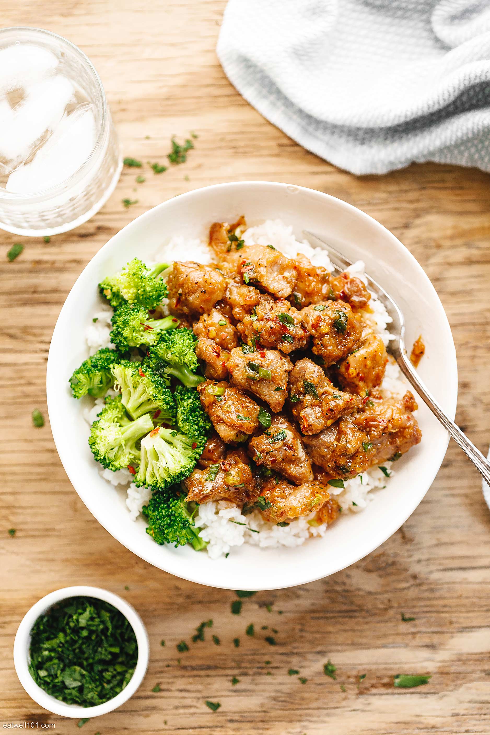healthy pork rice bowl recipe