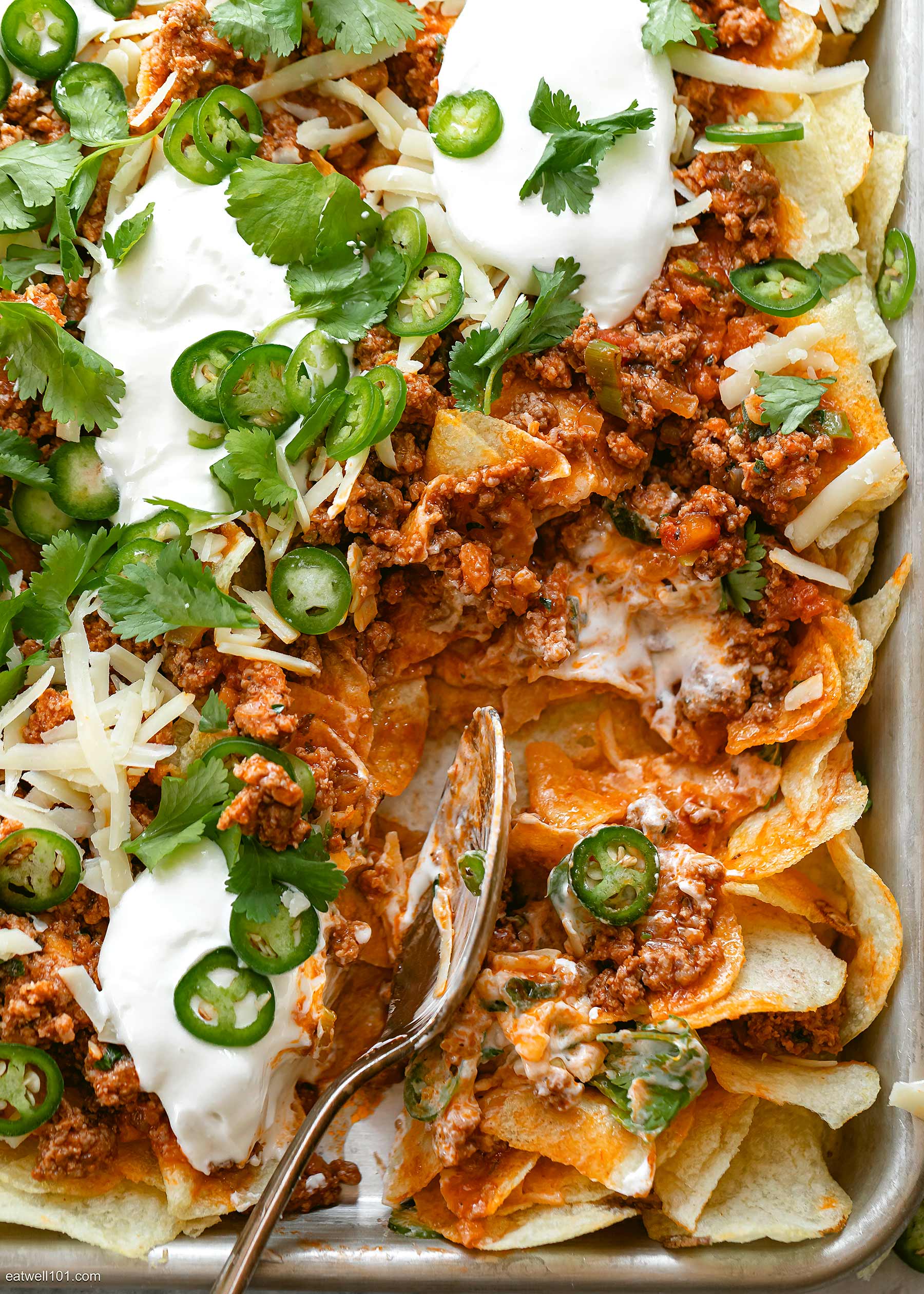 healthy potato nachos