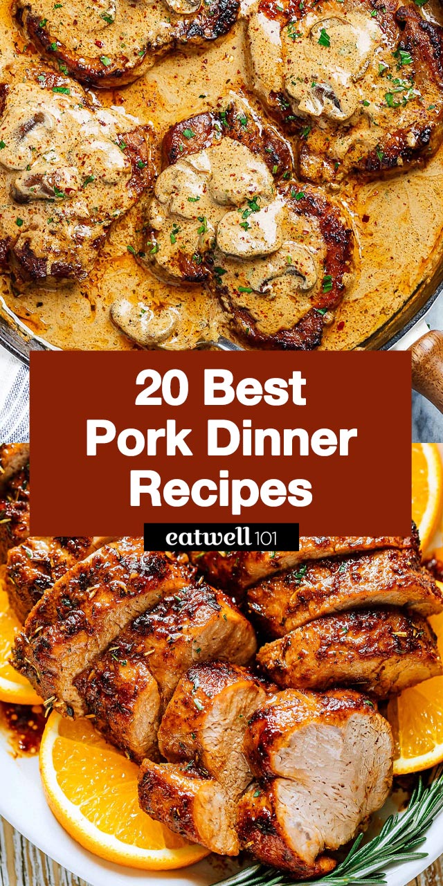 Pork Dinner Recipes - #pork #dinner #recipes #eatwell101 - Looking for easy pork dinner ideas? Try these pork recipes for dinner with few ingredients, quick prep, and big flavor!