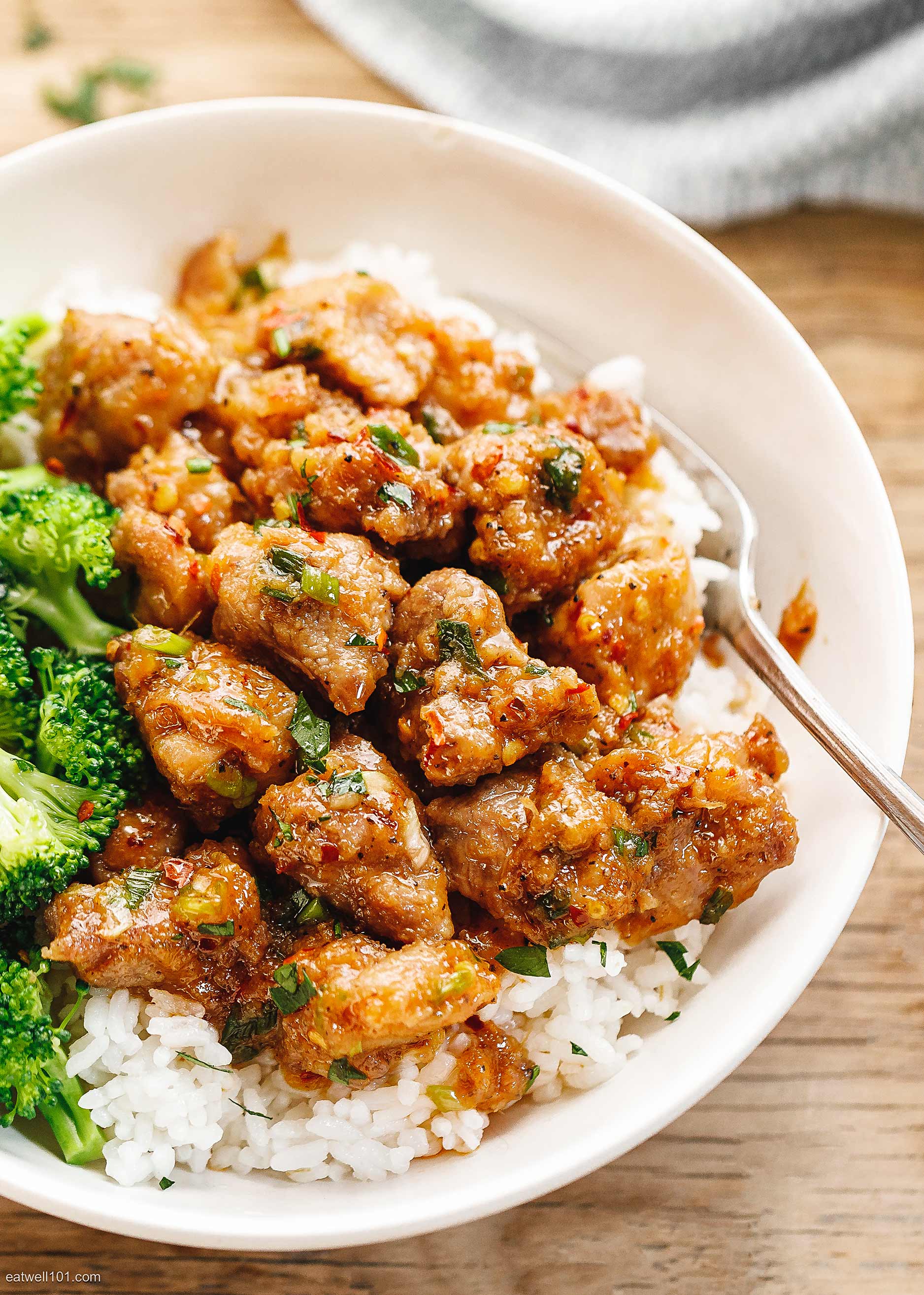 Honey Garlic Pork Rice Bowl Recipe – Pork Recipe — Eatwell101