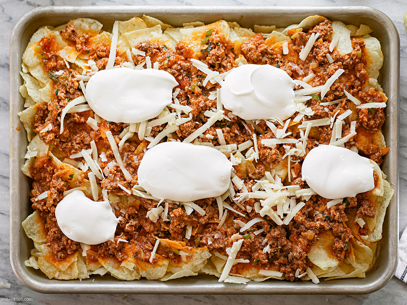 Ground Beef Potato Nachos Recipe Potato Chips Nachos Recipe — Eatwell101