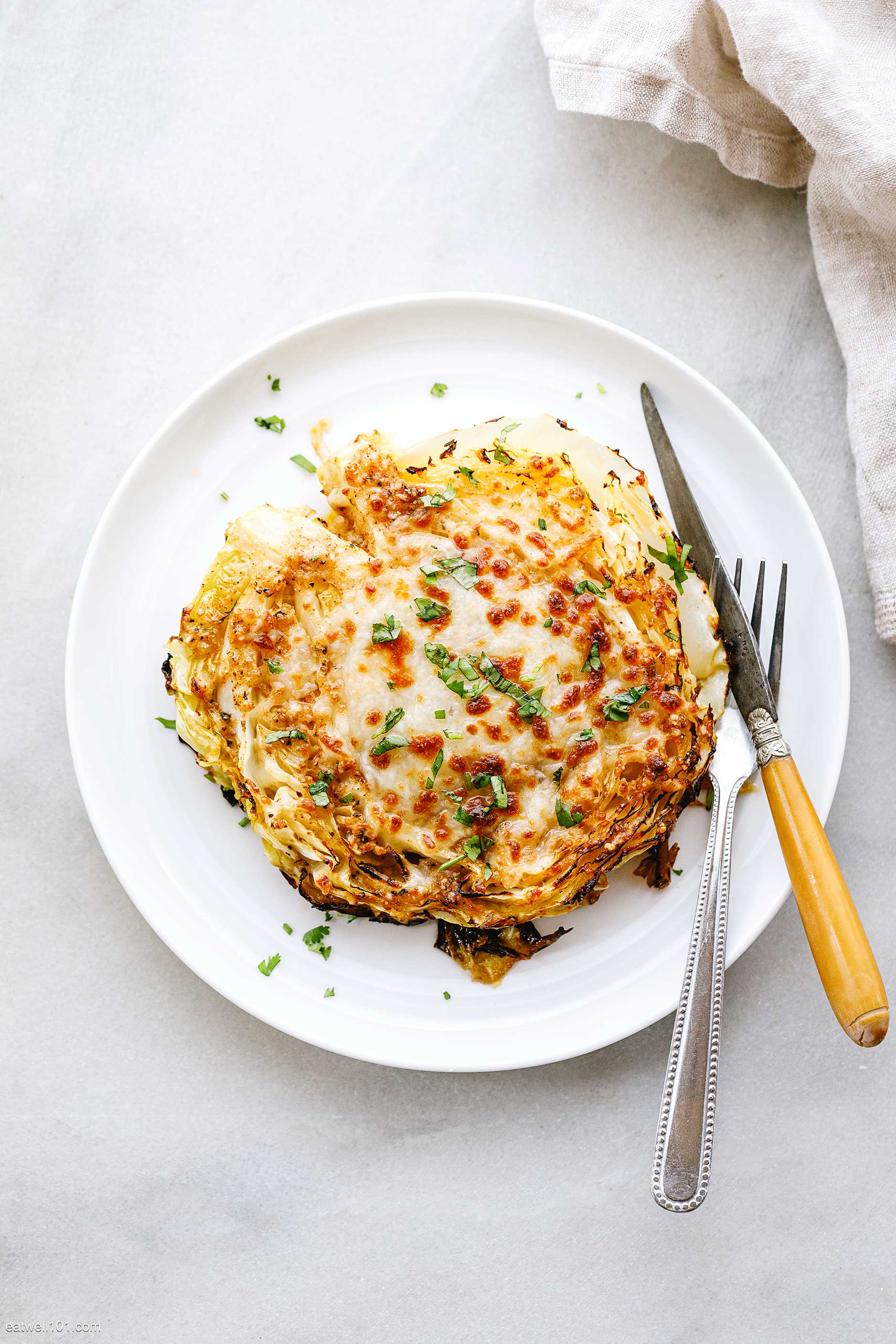 cheesy cabbage steak recipe