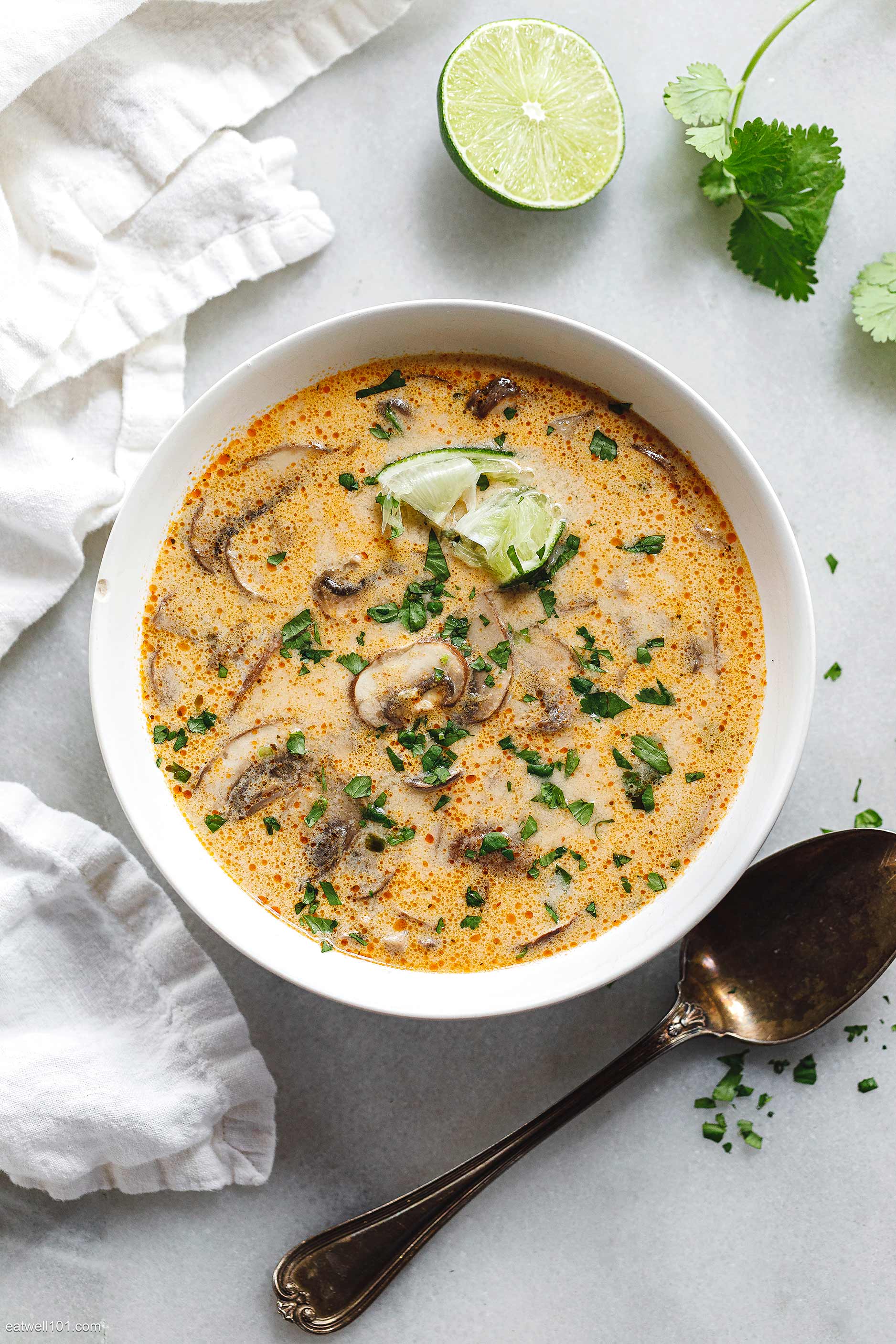creamy Thai Coconut Soup with Mushroom