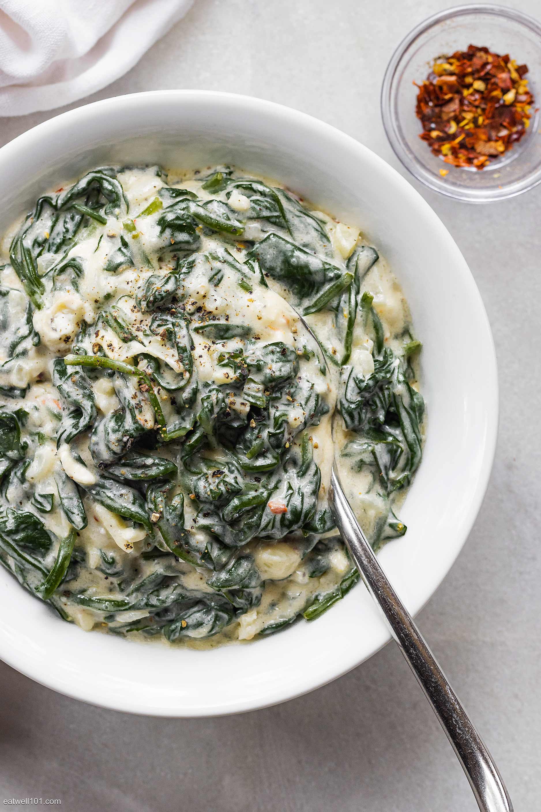 Creamy Spinach Recipe – How to Make Creamy Spinach — Eatwell101