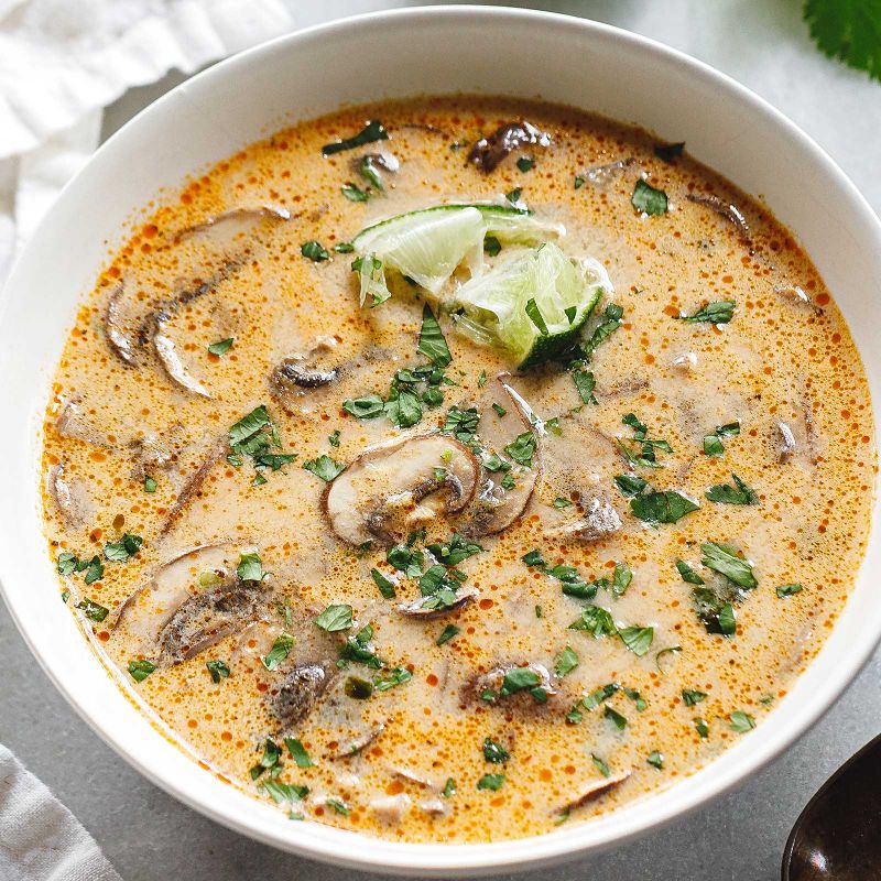 Thai Coconut Soup Recipe with Mushrooms – Thai Coconut Mushroom Soup ...