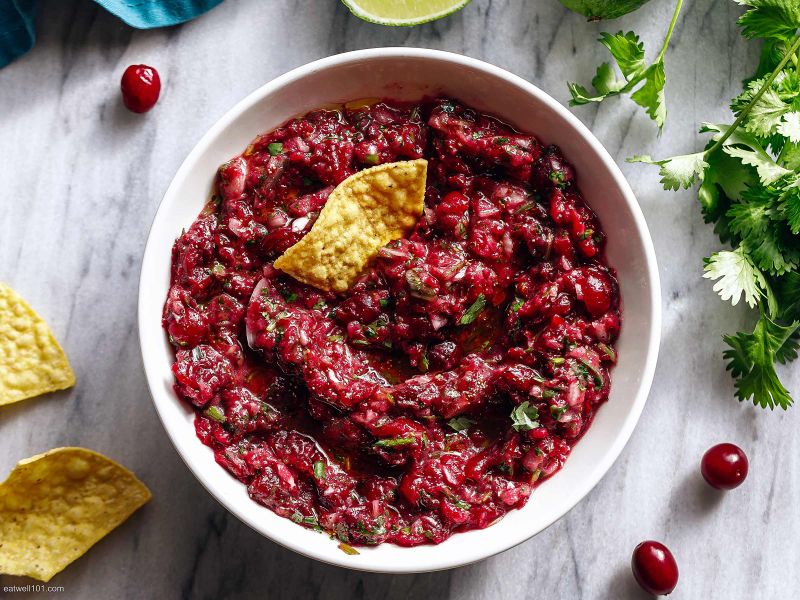Cranberry Dip Recipe Fresh Cranberry Salsa — Eatwell101