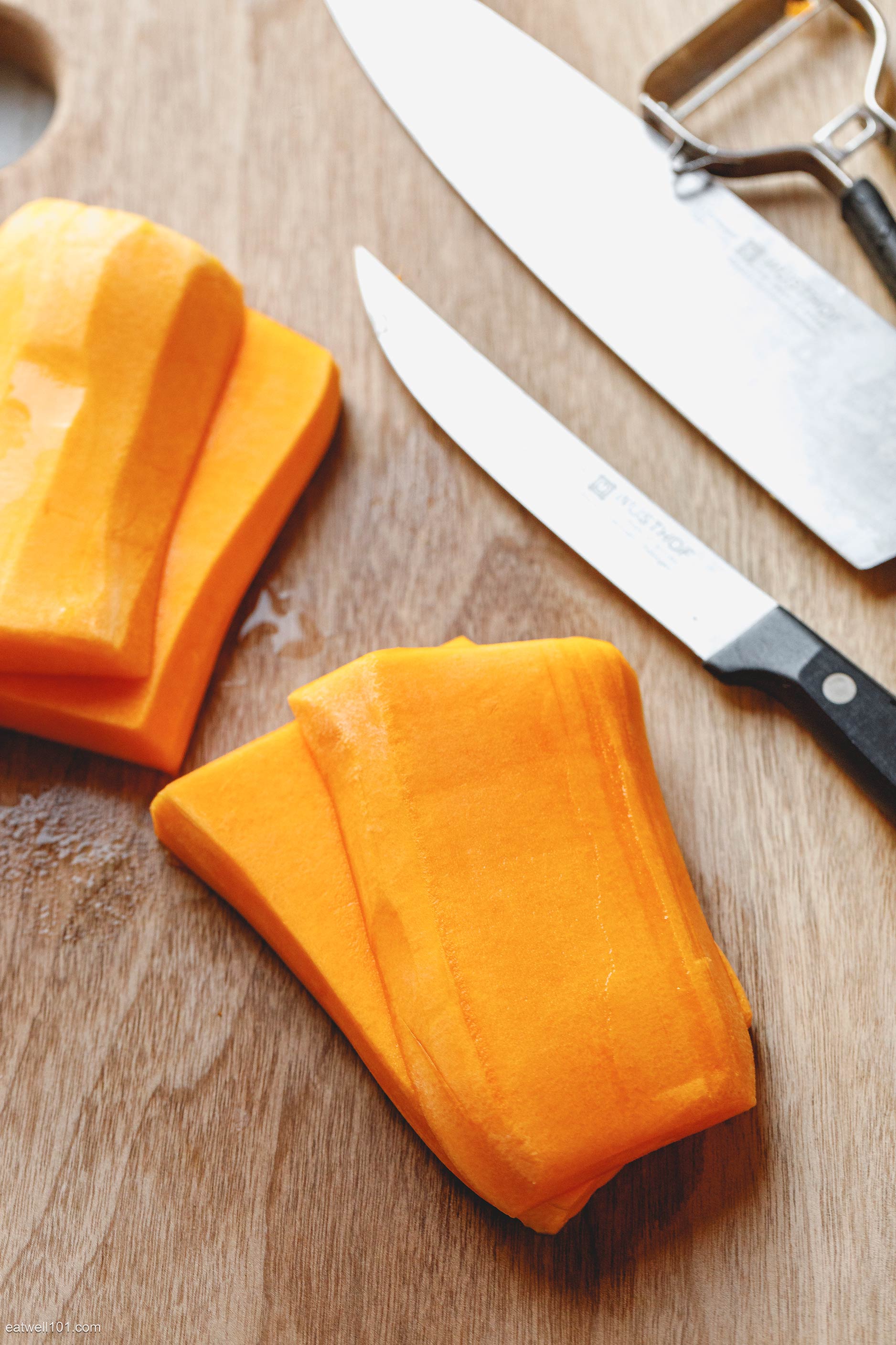 how to cut butternut