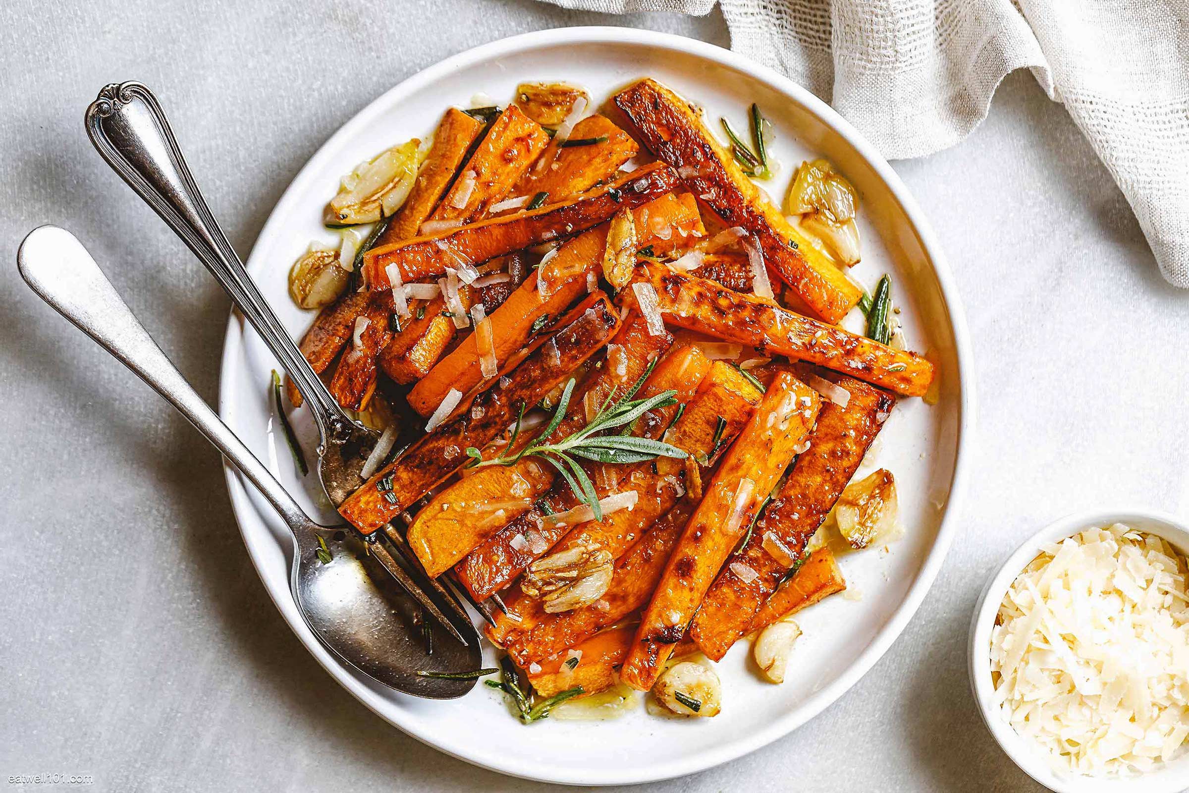 Sauteed Butternut Squash with Garlic Rosemary Butter