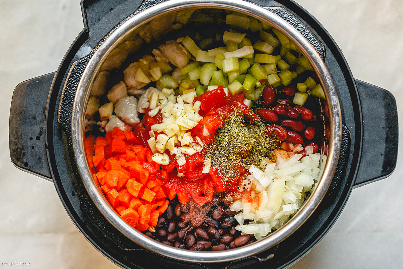 ingredients for chili chicken soup