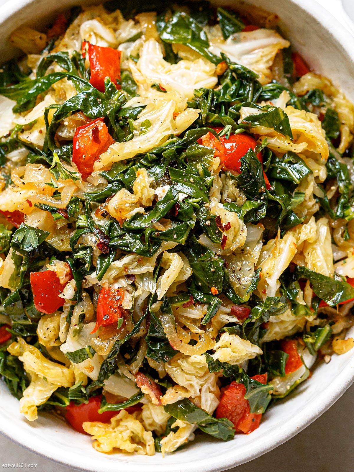 Sautéed Collard Greens and Cabbage Recipe — Eatwell101